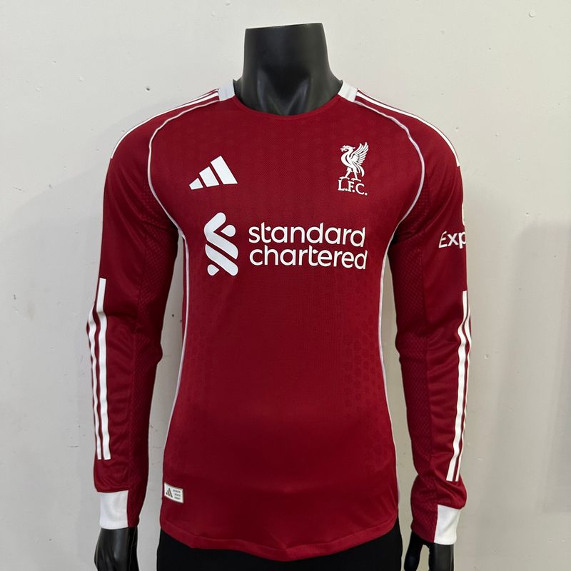 Liverpool FC 2025-2026 Home Long Sleeve Player