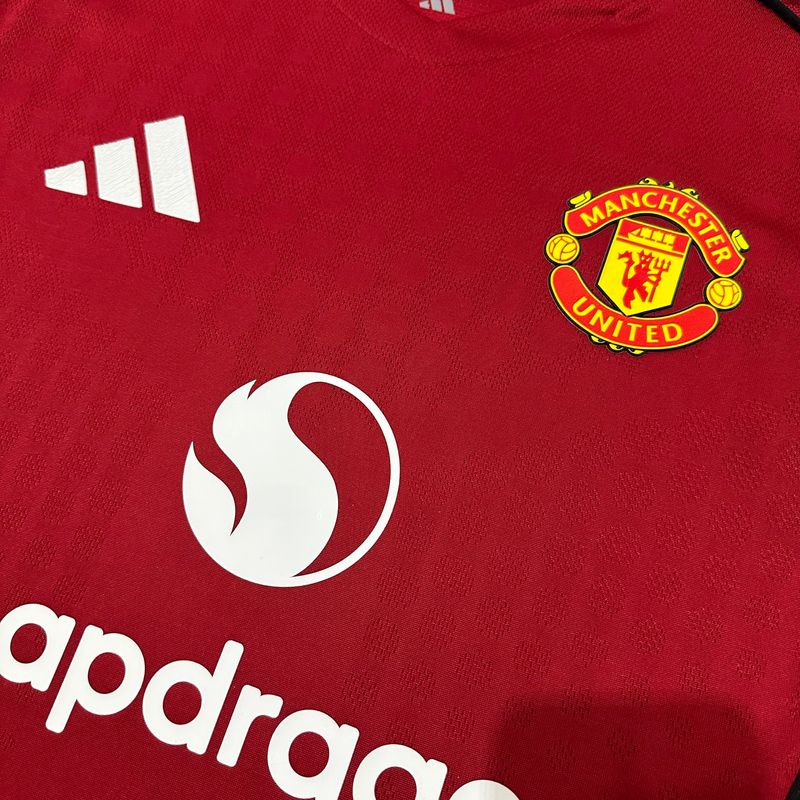 Manchester United FC 2025/2026 Home Manga Larga - Versión Jugador [Adulto]