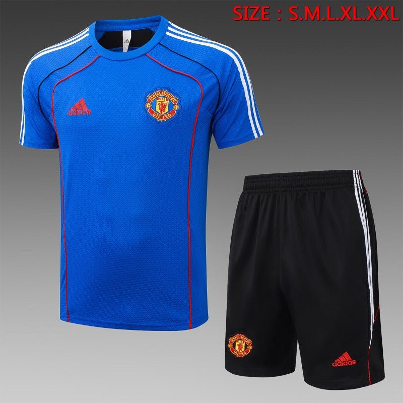Ensemble d'entraînement Manchester United 2025/2026 à manches courtes - Version fan [Adulte]