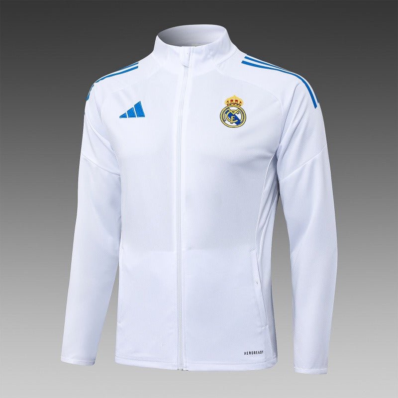 Ensemble d'entraînement Real Madrid 2025/2026 à fermeture éclair intégrale - Version supporter [Adulte]