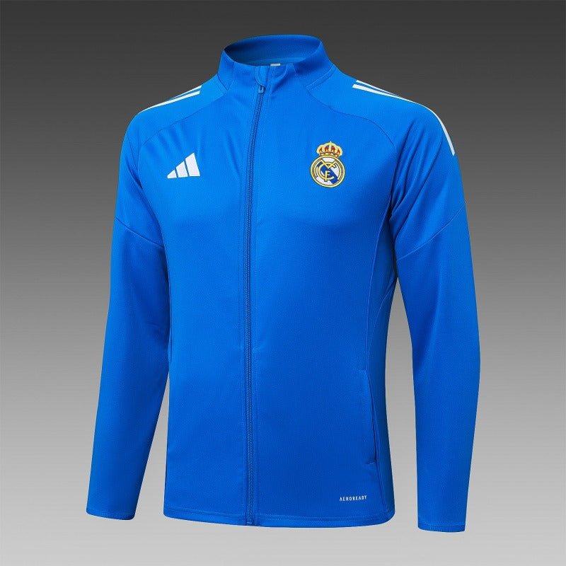 Ensemble d'entraînement Real Madrid CF 2025/2026 à fermeture éclair complète - Version fan [Adulte]