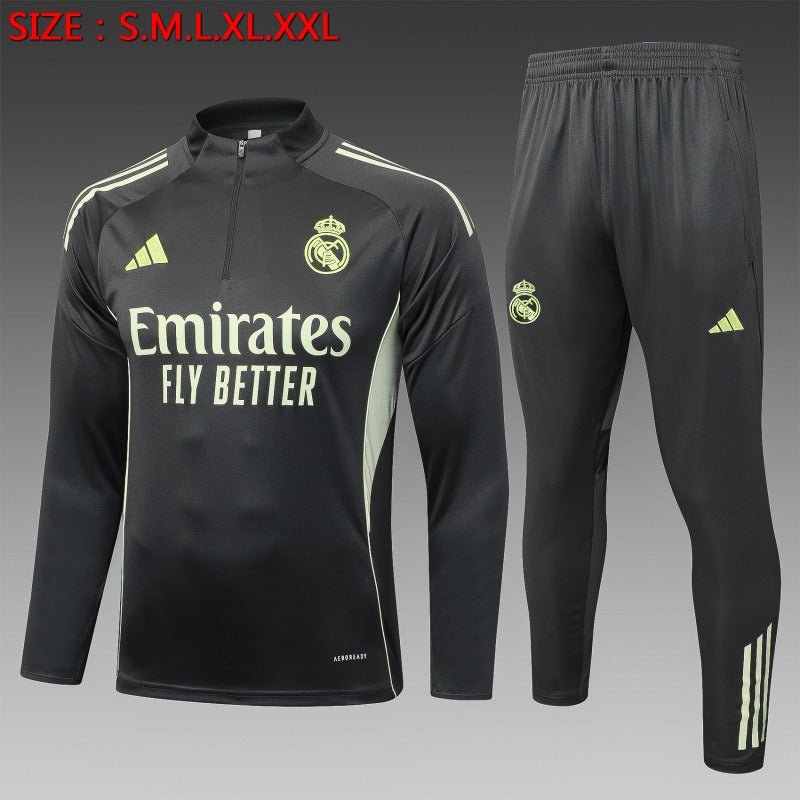 Conjunto de entrenamiento Real Madrid CF 2025/2026 de media cremallera - Versión para aficionados [Adulto]