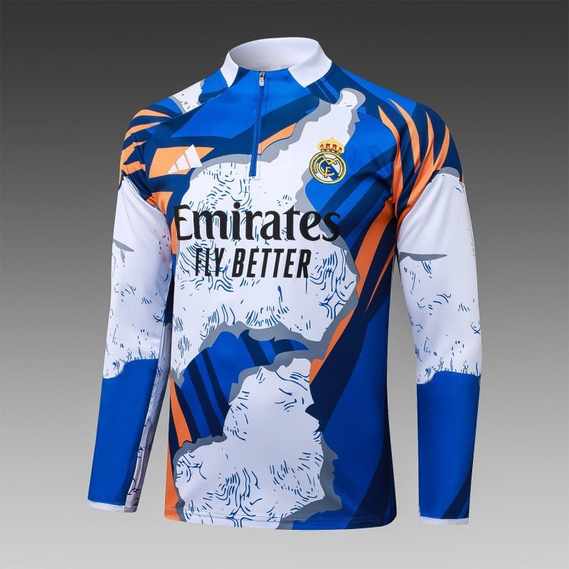 Real Madrid Ensemble Demi-Zip d'Entraînement 2025/2026 1 - Version Fan [Adulte]