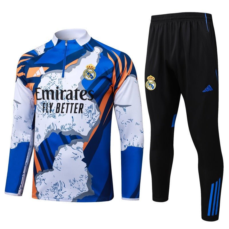 Real Madrid Ensemble Demi-Zip d'Entraînement 2025/2026 1 - Version Fan [Adulte]