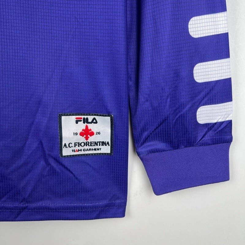 ACF Fiorentina 1998 Equipación Local Manga Larga Retro - Versión Aficionado [Adulto]