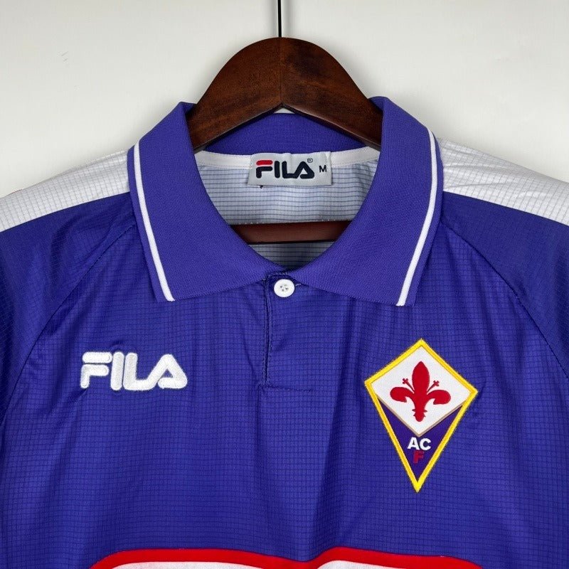 ACF Fiorentina 1998 Equipación Local Manga Larga Retro - Versión Aficionado [Adulto]