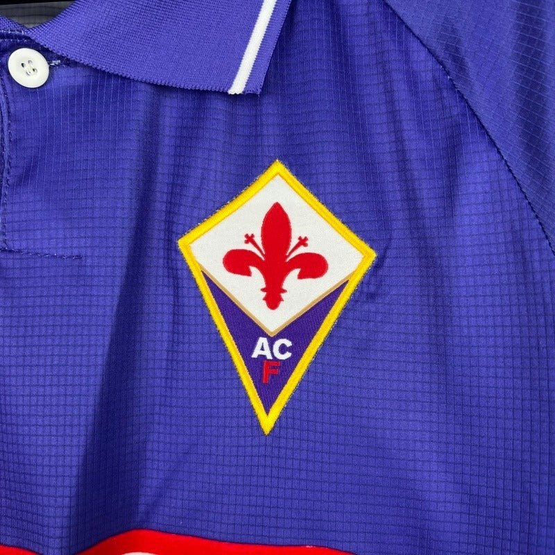 ACF Fiorentina 1998 Equipación Local Manga Larga Retro - Versión Aficionado [Adulto]