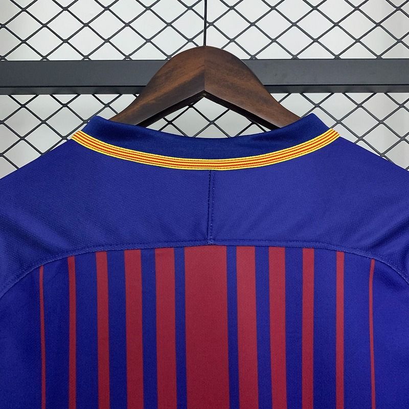 FC Barcelona 2017/2018 Home Long Sleeve Retro - Fan Version [Adult]