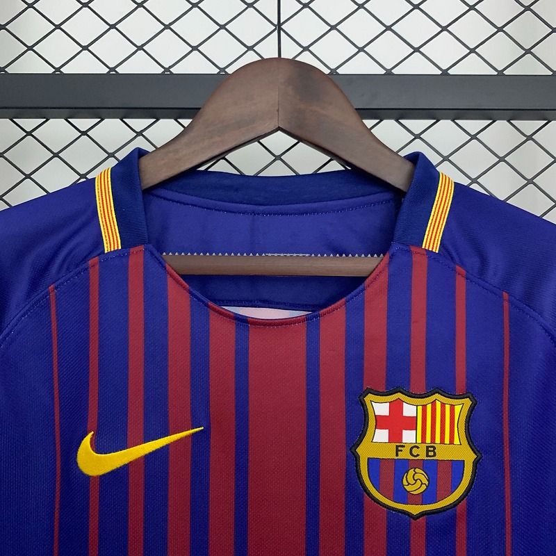 FC Barcelona 2017/2018 Home Long Sleeve Retro - Fan Version [Adult]