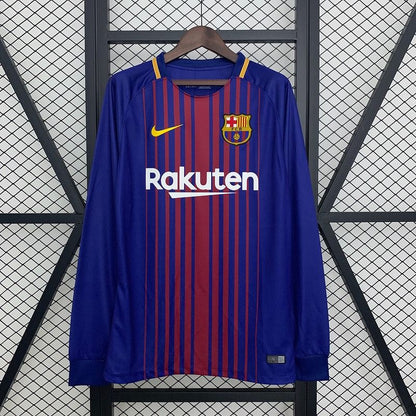 FC Barcelona 2017/2018 Home Long Sleeve Retro - Fan Version [Adult]