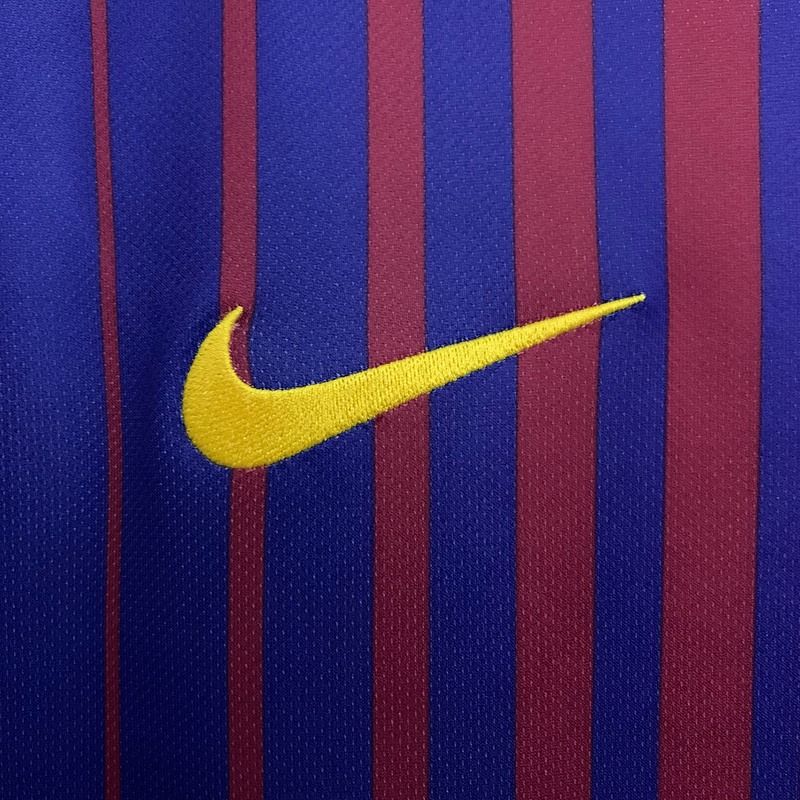 FC Barcelona 2017/2018 Home Long Sleeve Retro - Fan Version [Adult]