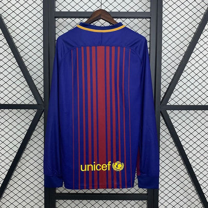 FC Barcelona 2017/2018 Home Long Sleeve Retro - Fan Version [Adult]