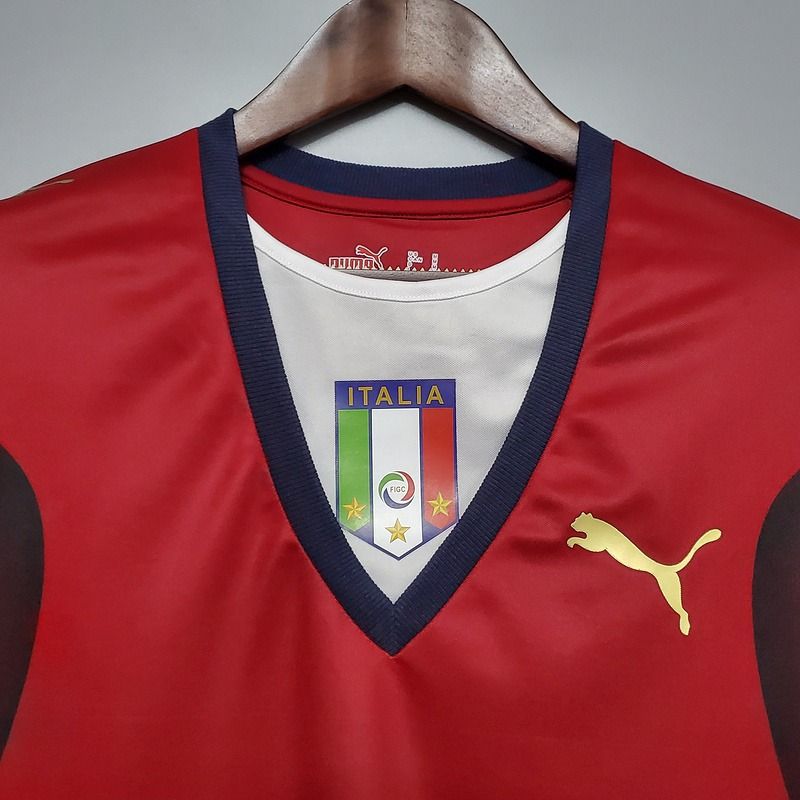 Camiseta Roja Edición Especial 2006 de la Selección Nacional de Italia - Versión Aficionado [Adulto]
