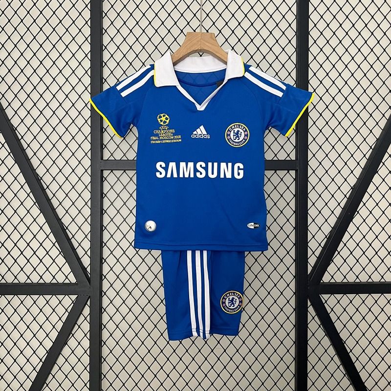 Chelsea FC Rétro 2008/2009 Domicile UEFA Ligue des Champions - Version Fan [Enfants]