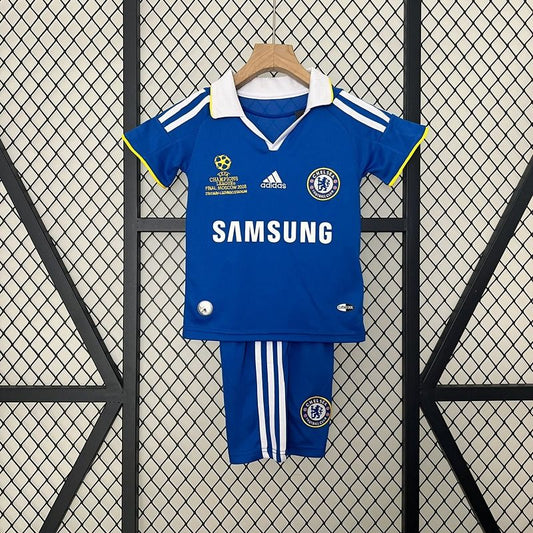 Chelsea FC Retro 2008/2009 Camiseta de local UEFA Champions League - Versión aficionado [Niños]