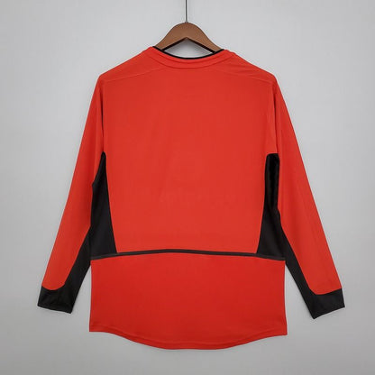 Manchester United 2002/2004 Home Long Sleeve - Fan Version [Adult]