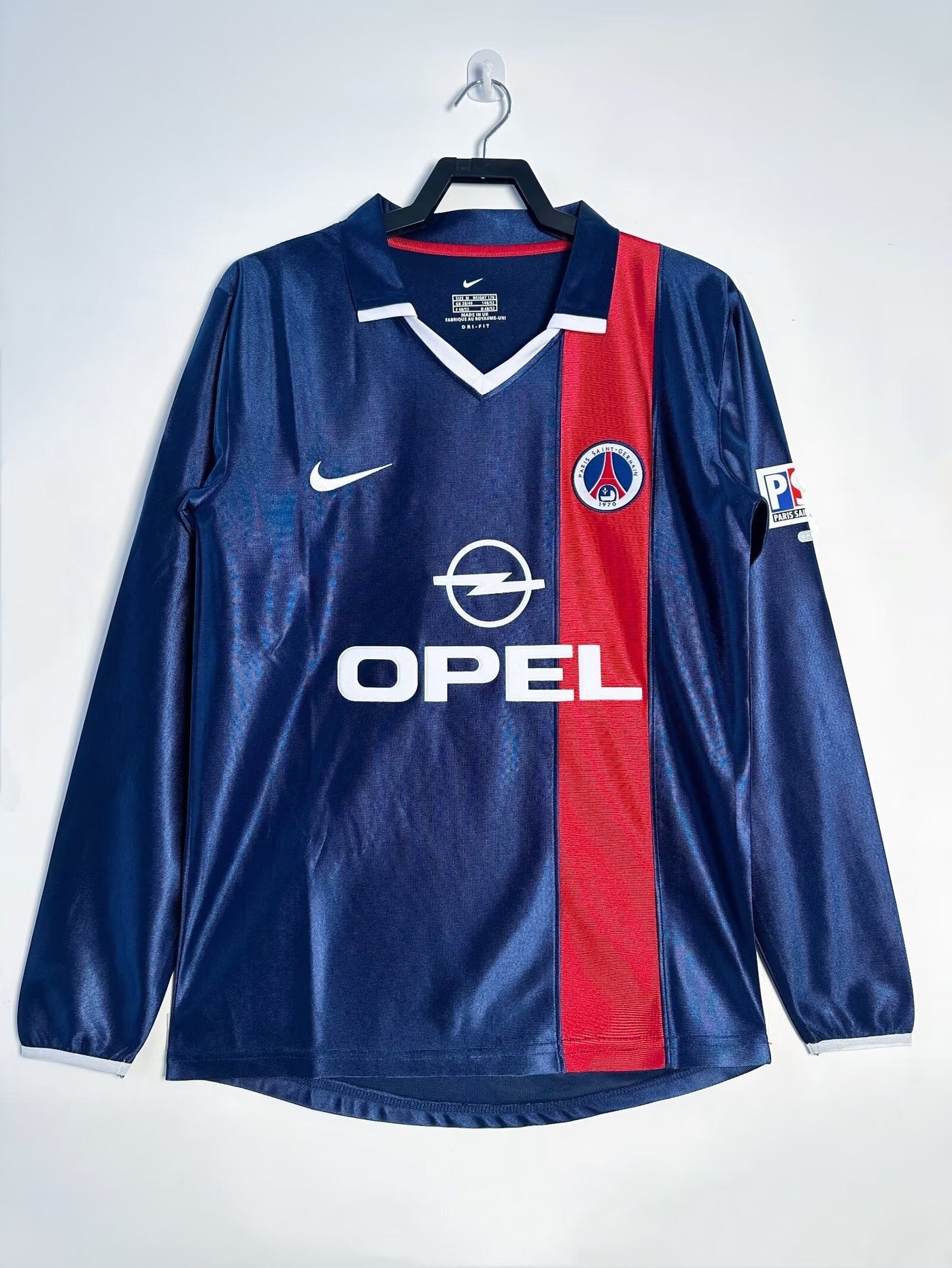 Maillot Rétro Paris Saint-Germain Domicile Manches Longues 2001-2002 Supporter