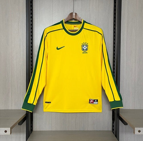 Retro Brazil 1998 Home Long Sleeve Fan