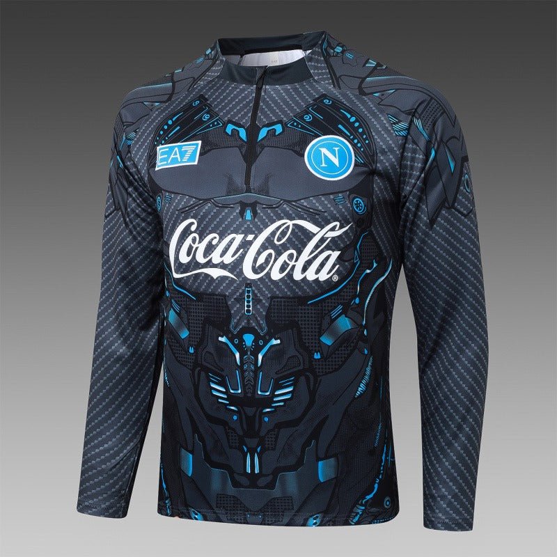 SSC Napoli 2025/2026 Conjunto de entrenamiento de media cremallera 1 - Versión para aficionados [Adulto]