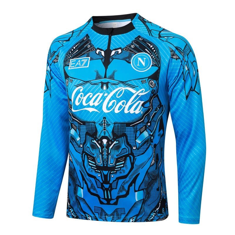 Conjunto de entrenamiento SSC Napoli 2025/2026 de media cremallera 2 - Versión aficionado [Adulto]