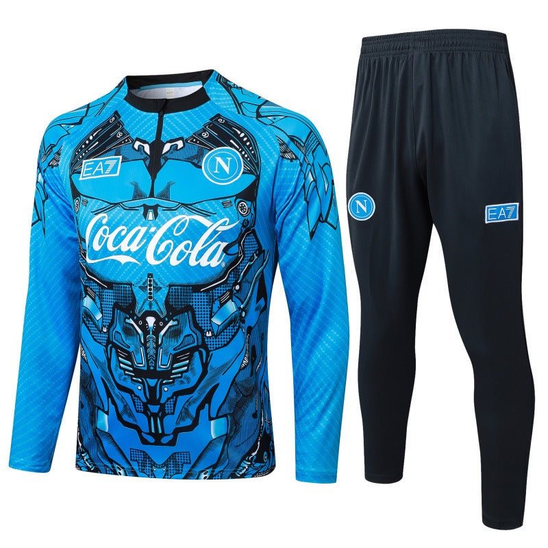 Conjunto de entrenamiento SSC Napoli 2025/2026 de media cremallera 2 - Versión aficionado [Adulto]