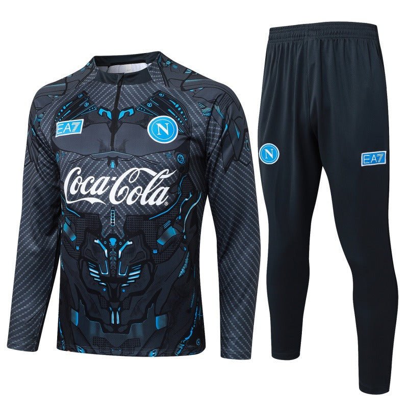 SSC Napoli 2025/2026 Conjunto de entrenamiento de media cremallera 1 - Versión para aficionados [Adulto]